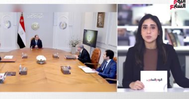 الرئيس السيسي يتابع موقف مخزون السلع الغذائية ويوجه بالحفاظ عليه.. فيديو