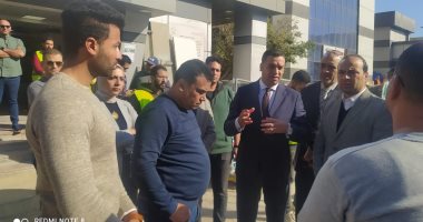 نائب المحافظ يتفقد أعمال التطوير بمستشفى التضامن ببورسعيد