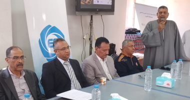 لقاء جماهيرى بالفيوم للتعريف بتوسعات الصرف الصحى الممول من البنك الأوروبى..صور