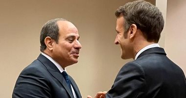 الرئيس يلتقى نظيره الفرنسى على هامش مؤتمر بغداد للتعاون والشراكة بالأردن