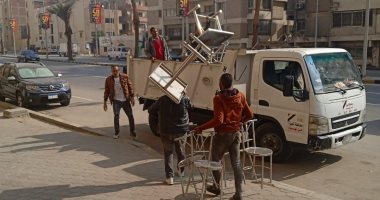 رفع 2600 حالة إشغال بهضبة الأهرم و30 طن قمامة فى الهرم