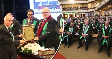 جامعة القاهرة تنظم احتفالية عيد العلم الـ17.. تكريم 134 عالما بحضور وزراء المالية والعدل والبيئة.. حسام موافى ورشوان توفيق وجودة عبد الخالق ونادية زخارى أبرز المكرمين.. والخشت يطلق مبادرة لنشر أخلاق التقدم