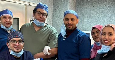 فريق جراحى ببنها الجامعى ينقذ حياة طفل ابتلع جزءا من سلسلة معدنية