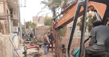 حياة كريمة بالأقصر.. قرى النمسا تواصل العمل فى شبكات الصرف لخدمة الأهالى