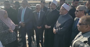 وزير الأوقاف ومحافظ بورسعيد يتفقدان تطوير طريق اللواء أحمد عبدالله