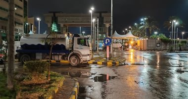اعرف موعد انكسار موجة الطقس السيئ ونهاية المنخفض الجوى بالإسكندرية.. صور