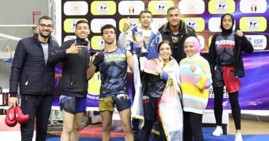 مركز شباب الخارجة يحرز 9 ميداليات فى بطولة العالم الدولية للمحترفين للكيك بوكسنج