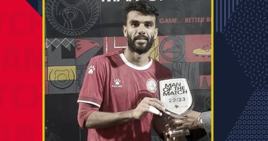 الجابرى أفضل لاعب فى مباراة حرس الحدود والبنك الأهلى