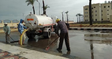 التليفزيون هذا المساء.. التنمية المحلية: غرفة عمليات لرفع تجمعات مياه الأمطار