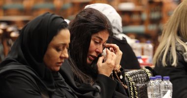 انتهاء عزاء والد جومانا مراد بحضور هانى رمزى
