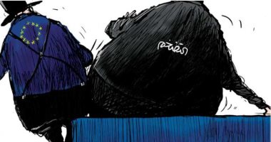 التضخم يضرب أوروبا وسط مستويات قياسية فى كاريكاتير اليوم