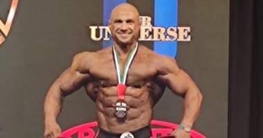 العقيد شريف الشيوي يحقق الميدالية الذهبية ببطولة العالم للهواة لكمال الأجسام