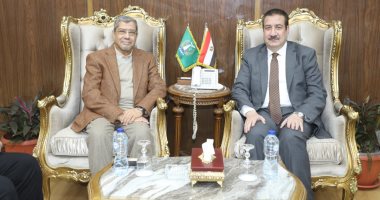محافظ المنوفية يستقبل المهندس إبراهيم العربى لبحث التعاون المشترك 