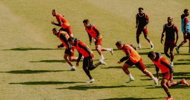 البنك الأهلى يستعد لمواجهة المقاولون العرب فى الدورى.. صور