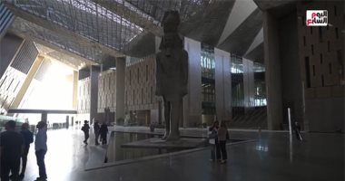 أسرار المتحف الكبير.. تليفزيون اليوم السابع فى جولة داخل أكبر صرح تاريخى بالعالم
