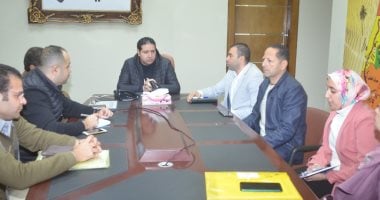 نائب محافظ بنى سويف يناقش منظومة ملف تقنين أراضى الدولة