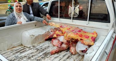 تحرير محاضر لمحلات تجارية فى حملة تموينية بالهرم