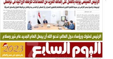 اليوم السابع: "الرئيس السيسى يوجه بالعمل على إضافة المزيد من المساحات للرقعة الزراعية فى توشكى"