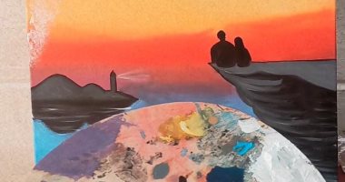 "مريم" عشقت الرسم في سن الخامسة وتأثرت بطبيعة قريتها فأبدعت لوحات وجداريات