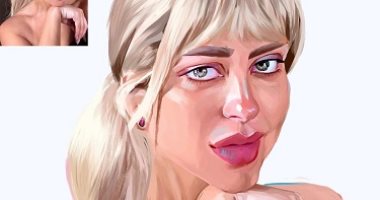 منة ترسم كاريكاتير وبورتريهات بالديجيتال أرت.. نفس خطوات الرسم بالقلم