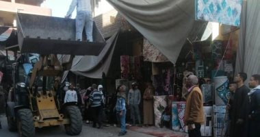 إزالة 25 حالة إشغال ورفع 100 طن تراكمات قمامة بأسوان.. صور