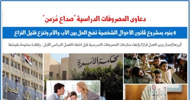 المصروفات الدراسية "صداع فى رأس قانون الأحوال الشخصية".. نقلا عن "برلمانى"