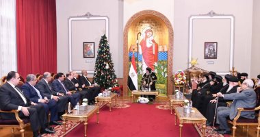 رئيس مجلس القضاء الأعلى والنائب العام يهنئان البابا تواضروس بعيد الميلاد المجيد.. صور