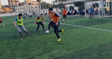 الدور قبل النهائى بخماسى كرة القدم احتفالاً بعيد الشرطة المصرية بمراكز شباب فوه