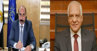 محافظ الجيزة يهنئ محافظ أسوان لحصوله على جائزة أفضل محافظ عربى لعام 2021_2022