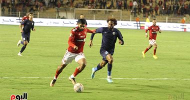 انطلاق مباراة الاهلي وانبي في الدوري الممتاز بإستاد المقاولون العرب