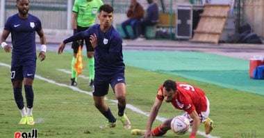 مصطفى سعد يسجل المشاركة الأولى بقميص الأهلي أمام إنبي