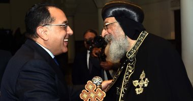 رئيس الوزراء يزور المقر البابوي لتهنئة البابا تواضروس بمناسبة عيد الميلاد المجيد.. صور