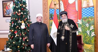 البابا تواضروس يستقبل وزير الأوقاف وسفير الفاتيكان للتهنئة بعيد الميلاد.. صور