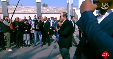 الرئيس السيسى يصل مقر افتتاح مشروعات قومية جديدة فى سوهاج