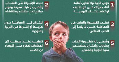 أخلاقنا الجميلة.. إزاى تخلى طفلك ما يكذبش؟ (إنفوجراف)