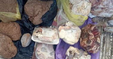 ضبط نصف طن لحوم فاسدة بأسواق دمياط.. صور