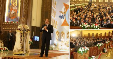 مصر اليوم فى عيد.. متحدث الكنيسة الأرثوذكسية: إنجازات الدولة فى ملف المواطنة أفضل من أى وقت مضى.. مدير معهد الكتاب المقدس بشبرا: الرئيس السيسى أول رئيس يزور الأقباط فى الكنيسة ليلة عيد الميلاد.. صور