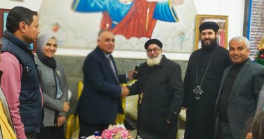 محافظ كفر الشيخ يهنئ الأقباط بعيد الميلاد ورؤساء المدن يزورون 22 كنيسة