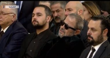 عاش بحسب اسمه على الأرض.. بكاء وحزن جورج وسوف أثناء جنازة ابنه "فيديو"