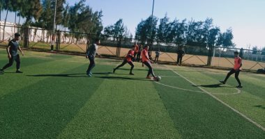 مباريات لدورى خماسى كرة القدم احتفالا بعيد الشرطة المصرية في كفر الشيخ