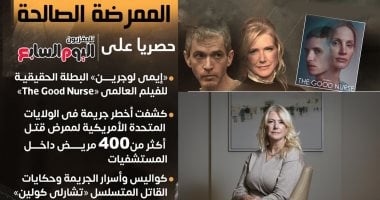 تليفزيون اليوم السابع ينفرد بأول حوار مع "إيمي لوجرين" البطلة الحقيقية للفيلم العالمى «The Good Nurse».. كشفت كواليس وأسرار حكايات القاتل المتسلسل تشارلى كولين الذى قتل أكثر من 400 مريض داخل مستشفيات أمريكا