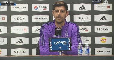 كورتوا يسخر من برشلونة بسبب دورى أبطال أوروبا وكأس إسبانيا 