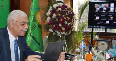 رئيس جامعة المنوفية يعقد لجنتى المكتبة المركزية والمكتبات الجامعية "أون لاين"