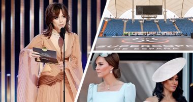 صور.. العالم هذا المساء.. استاد الملك فهد يتزين لقمة ريال مدريد ضد فالنسيا فى السوبر الإسبانى.. وجينا أورتيجا بإطلالة أنيقة فى حفل جولدن جلوب.. وكيت ميدلتون تظهر لأول مرة بعد طرح مذكرات هارى حول علاقتها بميجان