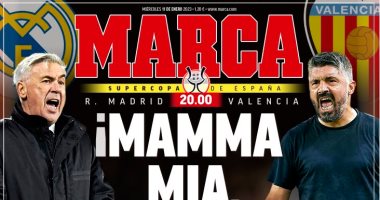 قمة الريال ضد فالنسيا فى السوبر الإسباني الأبرز بصحف كتالونيا ومدريد