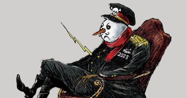 شتاء الحرب يهدد استقرار عام 2023 فى كاريكاتير اليوم