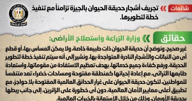 الحكومة تنفى تجريف أشجار حديقة الحيوان بالجيزة تزامناً مع خطة تطويرها