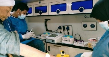 إقبال كبير من المواطنين على المشاركة فى حملة الرعاية الصحية لدعم صحة الرجال