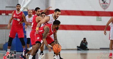 الأهلى يفوز على الزمالك91 / 62 فى دورى السلة رجال