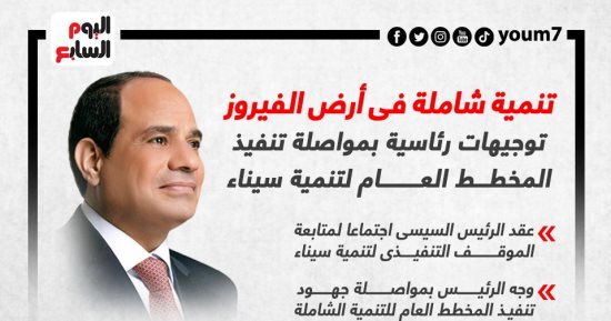 حزب حماة الوطن: تنمية سيناء السلاح الأهم فى القضاء على الإرهاب